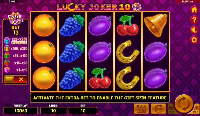 Lucky Joker 10 Extra Gifts (Amatic Industries)